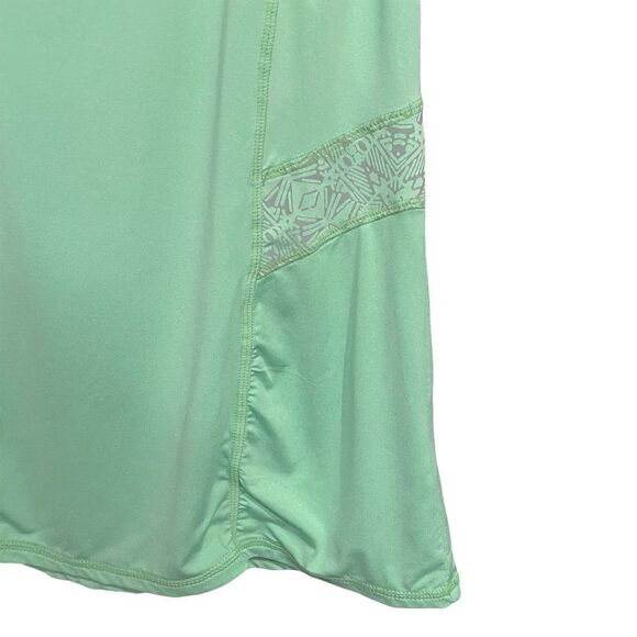 ATHLETA Northern Lights Reflective Racerback Tank Neon Lime Green Womens M - Picture 3 of 8